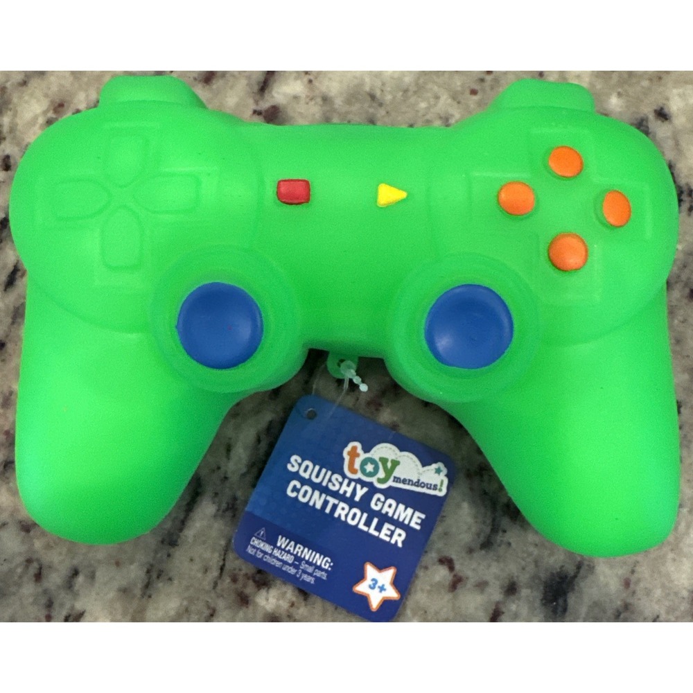 Toymendous NEW SQUISHY GAME CONTROLLER STRESS TOY FUN‎ FIDGET COLLECTIBLE GREEN